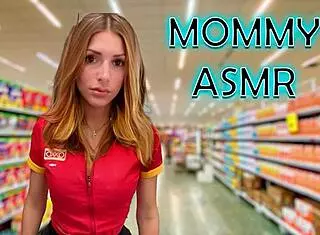 Hey, in this ASMR roleplay, the flirty cashier starts teasing with subtle glances and playful banter.
