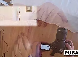 Brooklyn shoves purple toy deep in pink pussy