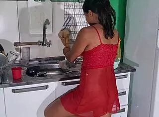 na novinha de quatro na cozinha sem capa with big tits babe whore