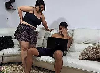 This horny slut loves having my cock in her mouth