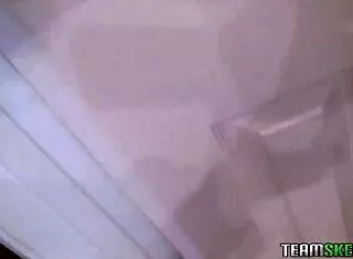 Shesnew blonde teen girlfriend gets fucked in homemade pov on bed with piercing and shaved details