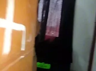 Spying on curvy Latina neighbor leads to homemade blowjob and doggystyle fuck.