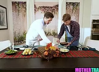 stepsons trading stepmoms leads to wild group sex with big cocks and taboo milf action