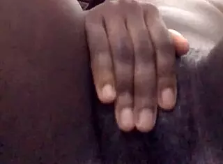 Small Tit Ebony Explores Solo Pussy Masturbation with Wet Natural Tits and Big Pussy Lips