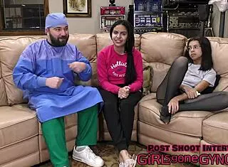 Oh, my tight Latina ass needs this deep fingering, she whispers during her humiliating close-up gyno exam with gloves