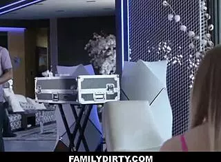 Familydirty - Hot Blonde Teen 18+ Stepsister Lets Big Cock Stepbrother Family Fuck Her Shaved Pussy And Lick Her After Girlfriend Breakup!