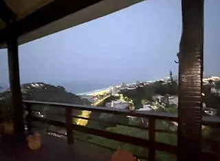 Skinny Stepdaughter Fucks Stepdad on Outdoor Balcony Without Caring About Getting Caught