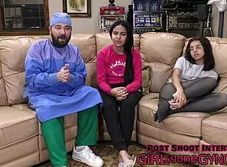 Oh, my tight Latina ass needs this deep fingering, she whispers during her humiliating close-up gyno exam with gloves