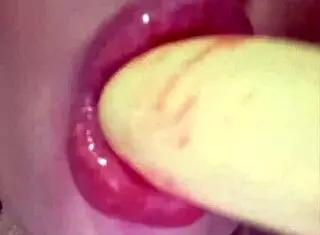 Oh, feel my cute lingerie and dildo teasing this beautiful sweet pussy