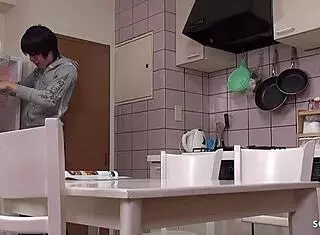 virgin japanese teen 18+ seduced by classmate for rough creampie fuck home alone