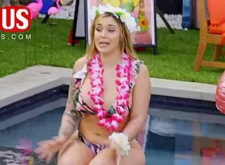 jerkaoke summertime orgy asks, who's joining madison morgan rosalyn sphinx for wild fucking blowjob action?