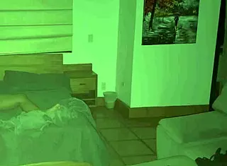 stepfather sneaks into stepdaughter's bed at midnight for quickie fuck while hiding from wife. he does anal creampie in missionary cowgirl doggystyle with big cock.