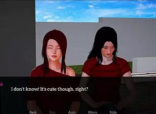 subtle hints of small tits on redhead in my new family 116