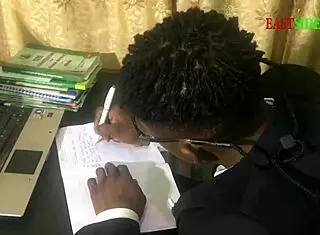 my lecturer insisted on fucking me bent over before passing exam with creampie