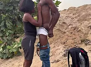 I sat down with my pussy and groaned loudly on this bastard's dick on a deserted beach in front of the corninh