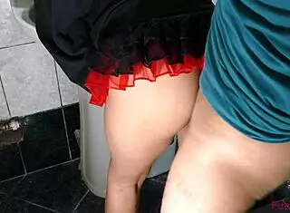 Extreme anal in the bathroom for the ass of a beautiful latina slut