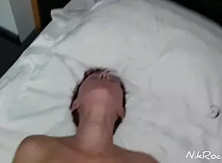 Step mom visits for rough blowjob and creampie from my big dick in homemade quickie