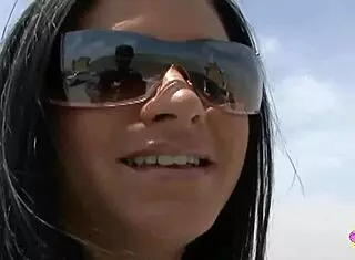 Two brunettes in naughty 69 pose.