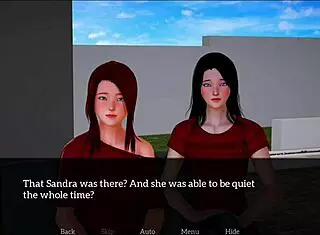 subtle hints of small tits on redhead in my new family 116