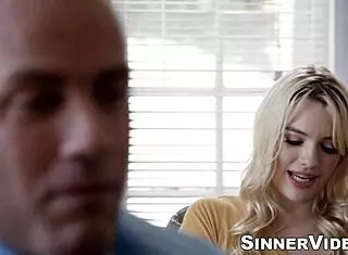 Shaved Head Derrick Pierce Rams Rock Hard Cock Into Tight Pussy Of Sexy Kendra Spade.