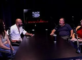 Woman swallows everything in mouth during lesbian scenes and interview without cumming in swingers casting on sheer red