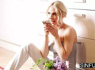 Will I ever see you again? Sensual pornstars Angie Lynx and Francis X share intimate moments for SinfulXXX.