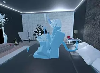 So I became a blue demon in Roblox game adventure