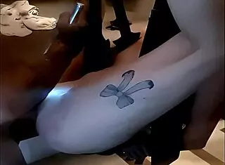 She must lick sperm from her master's ass. HUMILIATION in rough rimjob session.