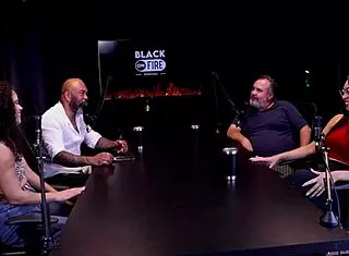 Woman swallows everything in mouth during lesbian scenes and interview without cumming in swingers casting on sheer red