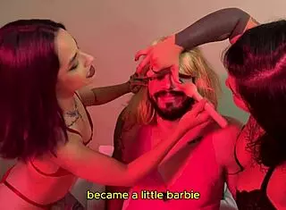 My college professor wanted something new so I turned him into my sissy with my friend