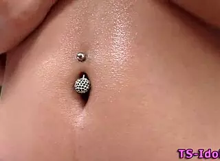 Ladyboy Rides Cock Bareback In Glamour Lingerie With Cumshot