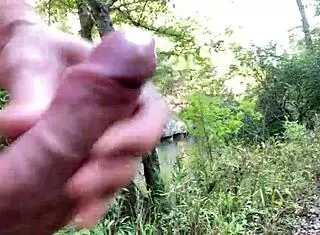 i feel so excited masturbating my wet clit outdoors in the forest for homemade solo orgasms with flashing and exhibitionist vibes