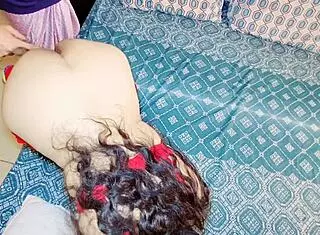 Indian stepfather gives bbw stepdaughter intense bareback anal fuck in doggystyle with dirty talk