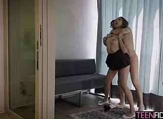 Cheating on wife with sexy neighbor Kimora Quin, scandalous fucking and hot ass action.