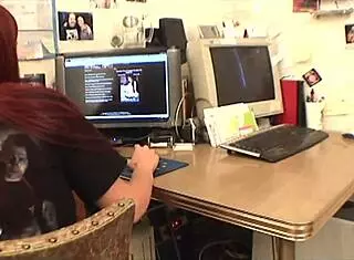 Misty Haze returns with a classic footjob scene involving cumshot and dirty talk fetish play.