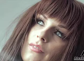 Aussie Kiara Edwards sucks and rides Alex Legend's cock in lingerie for creampie finish