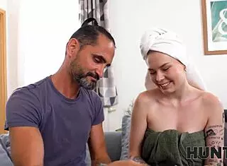 hunt4k tourist lets homeowner fuck his gf for cash in blindfolded missionary