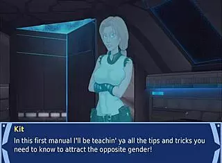 Intense feelings from groping big boobs in Orange Trainer 4.