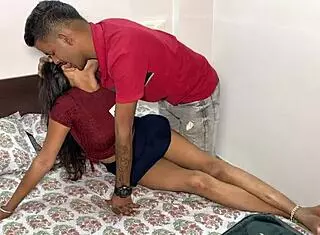 Stepbrother spots his hot stepsister lounging around. He decides it's time to make a move and fuck her.