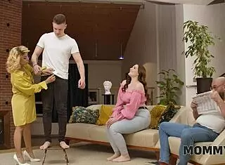 Nutting and nuts with seductive czech milf in cuckold watching scenario