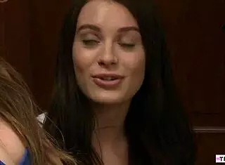 blonde lesbian starts fingering her bff stepsis beaver until orgasm hits in lingerie