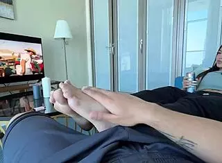 Blowjob Footjob And Sex With Cute Latina Big Ass Riding Monster Cock In Homemade POV