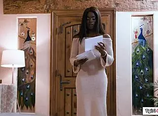 Trans Zariah Aura Licks Ebony Gfs Hairy Pussy in Interracial Oral Action