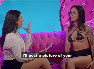 two brazilian latinas masturbate with dildo