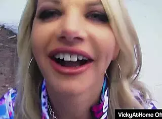 Suggestive Mature Vicky Vette Blowjob Leads To Cumshot On Big Tits After Lingerie Pussy Licking And Wet Doggystyle