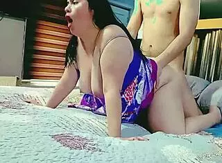 Neighbor fucks me hard with his big cock when my cuckold husband works - I'm a cheating wife loving to suck and fuck it alone!