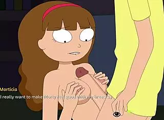 Rick and Morty a way back home TITFUCK with Morticia