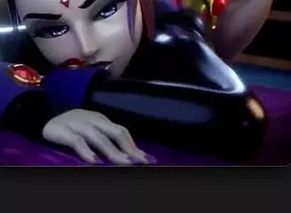 Thicc Fat Ass Widowmaker Twerks In Halloween Outfit While Mercy Fucks Raven Cock In Teasing Compilation With Big Natural Tits