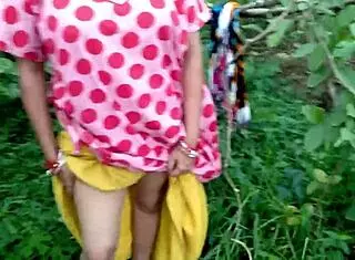 Friend's Aunt Gets Fucked Publicly Under Open Sky At Farmhouse