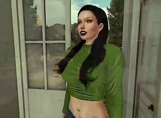 Honey riding hood with blonde interracial cock and vibrator action